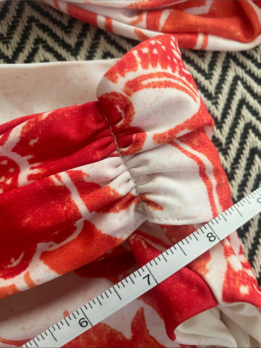 Mara Hoffman Coral Floral Bikini Set in White and Coral - Picture 7 of 7